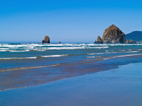 Rugged Rocky Beach on the Oregon Coast featuring Haystack Rock