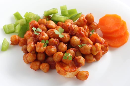 salad with chickpea