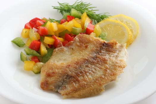 fried tilapia with salsa