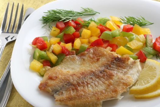 fried tilapia with salsa