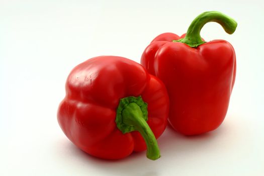 Photo of pepper on a white background