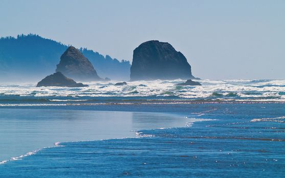 Rugged Rocky Arcadia Beach on the Oregon Coast