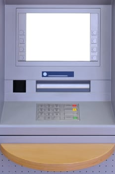 Machine with blank display