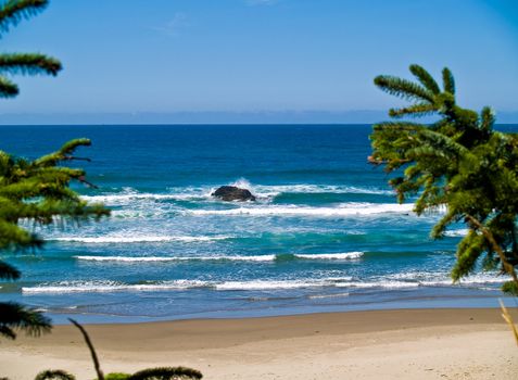 Rugged Rocky Beach on the Oregon Coast Overlook