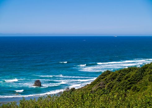 Rugged Rocky Beach on the Oregon Coast Overlook