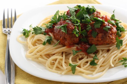 spaghetti with meatballs