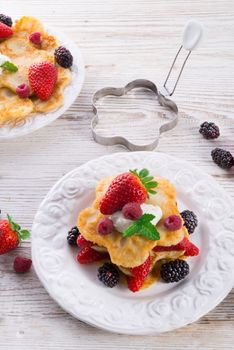 Pancake. Crepes With Berries 