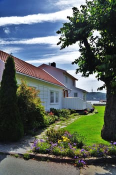 Traditional norwegian wooden house