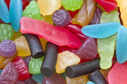 Backgound of colorful friuts candy 