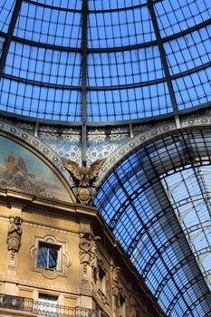 Glass gallery - Galleria Vittorio Emanuele - Milan - Italy 