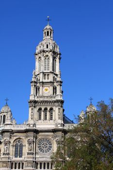 The tower of the church