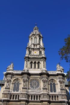 The tower of the church