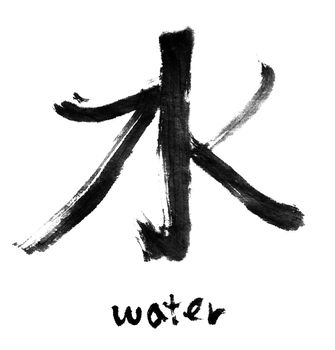Chinese calligraphy word : water