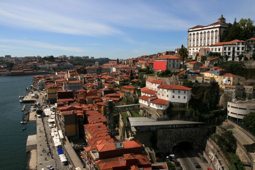view on city Porto