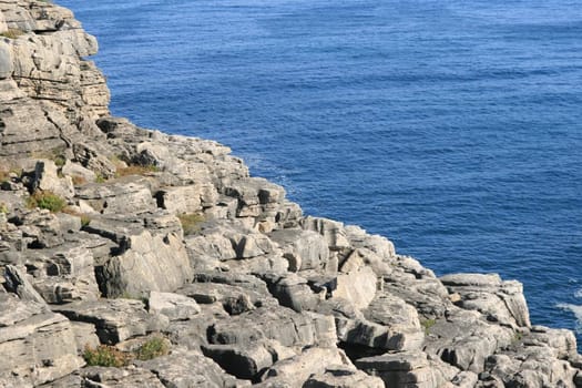 View on rocks and ocean