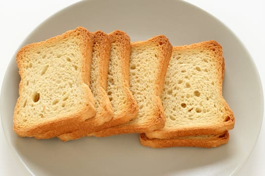 toasts on a plate