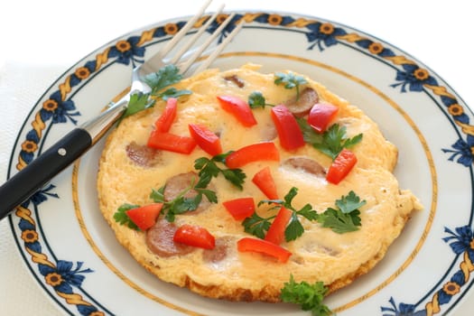 omelet on plate