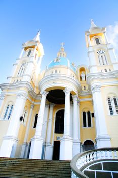 Church in the City of Ilheus, Bahia, Brazil, South America.