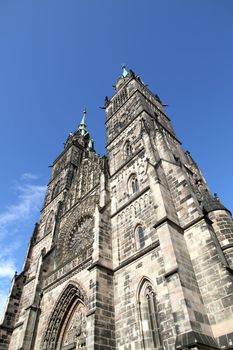 The Cathedral of Saint Lorenz in Nuremberg, Germany.