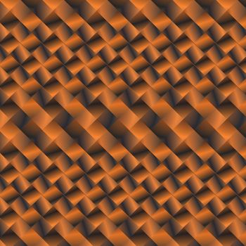 cubic pattern of black and orange 
