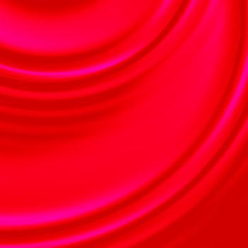 two overlapping ripples in blood red liquid