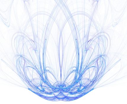 high res flame fractal forming a beautiful fountain, possible concept: purity