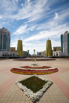 City landscape. Astana, capital of Kazakhstan Republic, august 2007