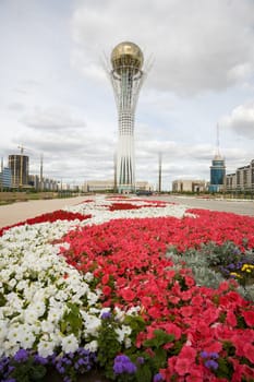 Baiterek landmark, symbol of Astana, capital of Kazakhstan