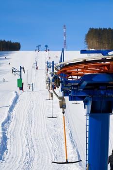 Platter pull, ski center, Belokurikha resort, february 2008 