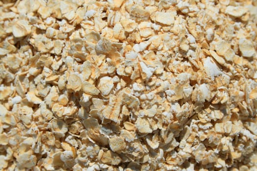 Close up of oats in a bowl.

