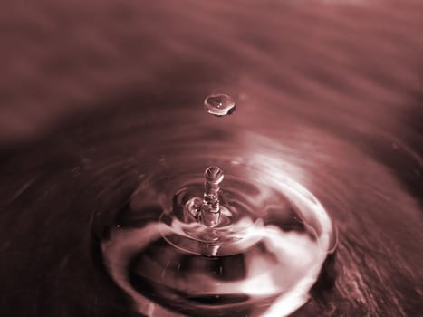 close shot of water drops