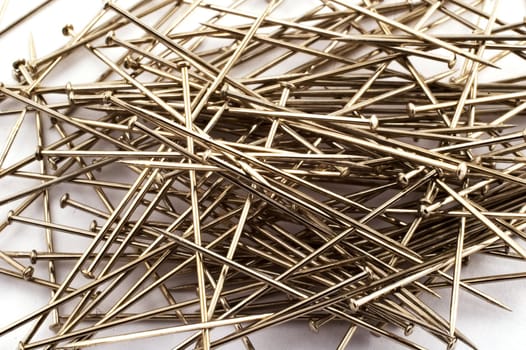 Heap of sewing pins