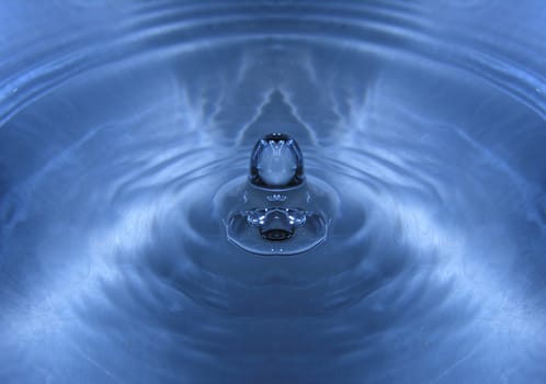 close shot of water drops