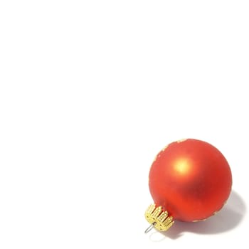 red christmas ball