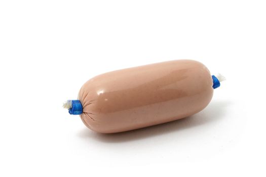 liverwurst isolated on a white background