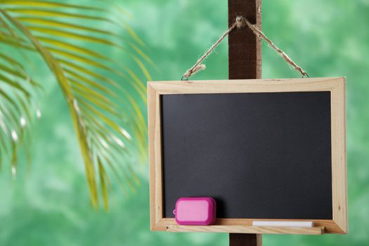 stock image of the blackboard at outdoor