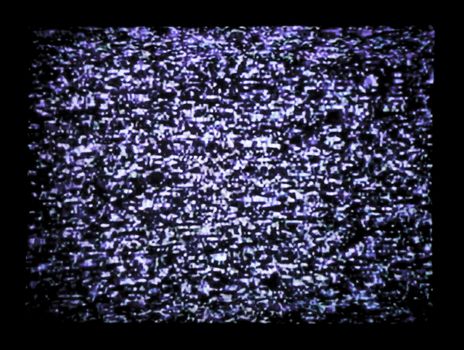 close up of tv static