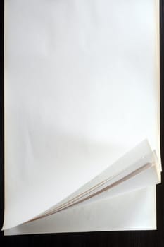stock image of the paper curled