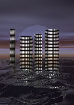 buildings and landscpae