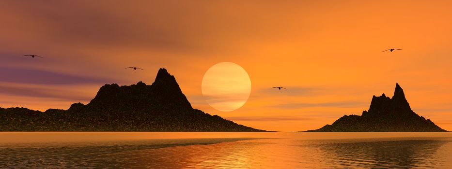 landscape and mountains