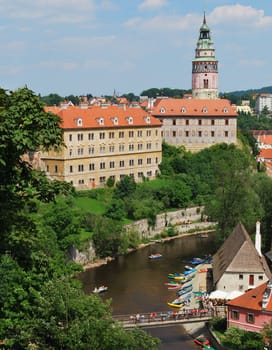 Historical Center of Cesky Krumlov - Castle and Rafting on Vltava River, Czech Republic