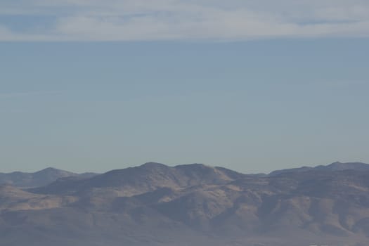 Mountains in the distance with sky