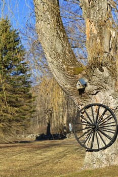 Detail of Old Town in New England, Manchester Vermont