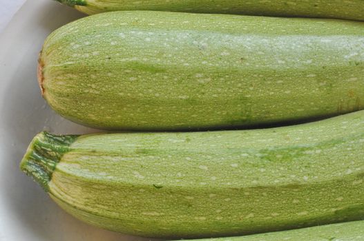 Detail of courgettes or zucchini vegetable food