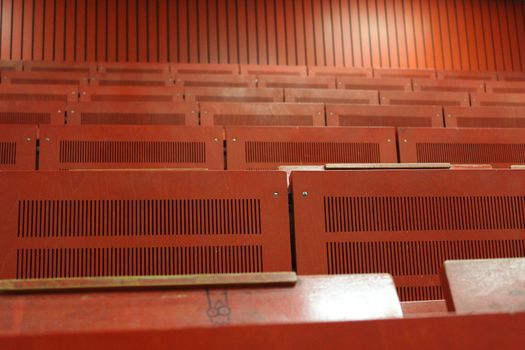 red university lecture hall