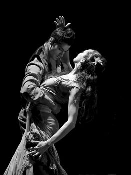 CHENGDU - DEC 28: The Best Flamenco Dance Drama "Carmen" performed by The Ballet Troupe of Spanish Rafael Aguilar(The Ballet Teatro Espanol de Rafael Aguilar) at JINCHENG theater DEC 28, 2008 in Chengdu, China.