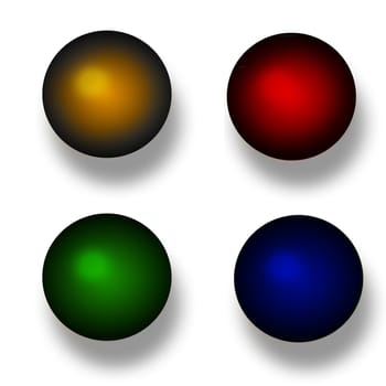 3d color balls