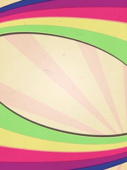 Retro style background with gradient lines and rays