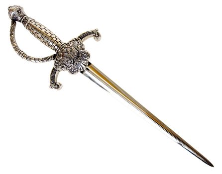 Souvenir medieval dagger. An exact copy made of modern materials