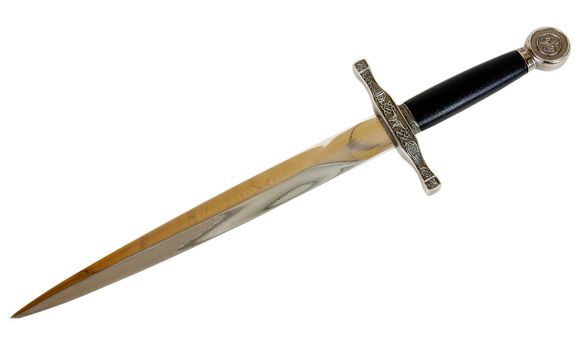 Souvenir medieval dagger. An exact copy made of modern materials